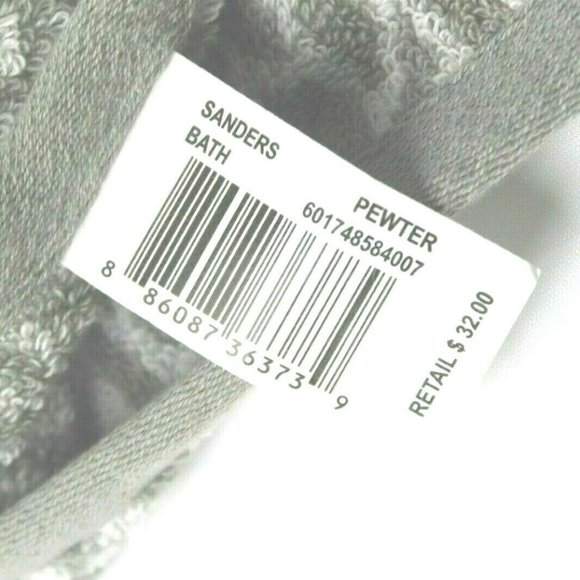 Ralph Lauren Sanders Antimicrobial Cotton 30x56 Large (1) Bath Towel Pewter Gray - Picture 5 of 6